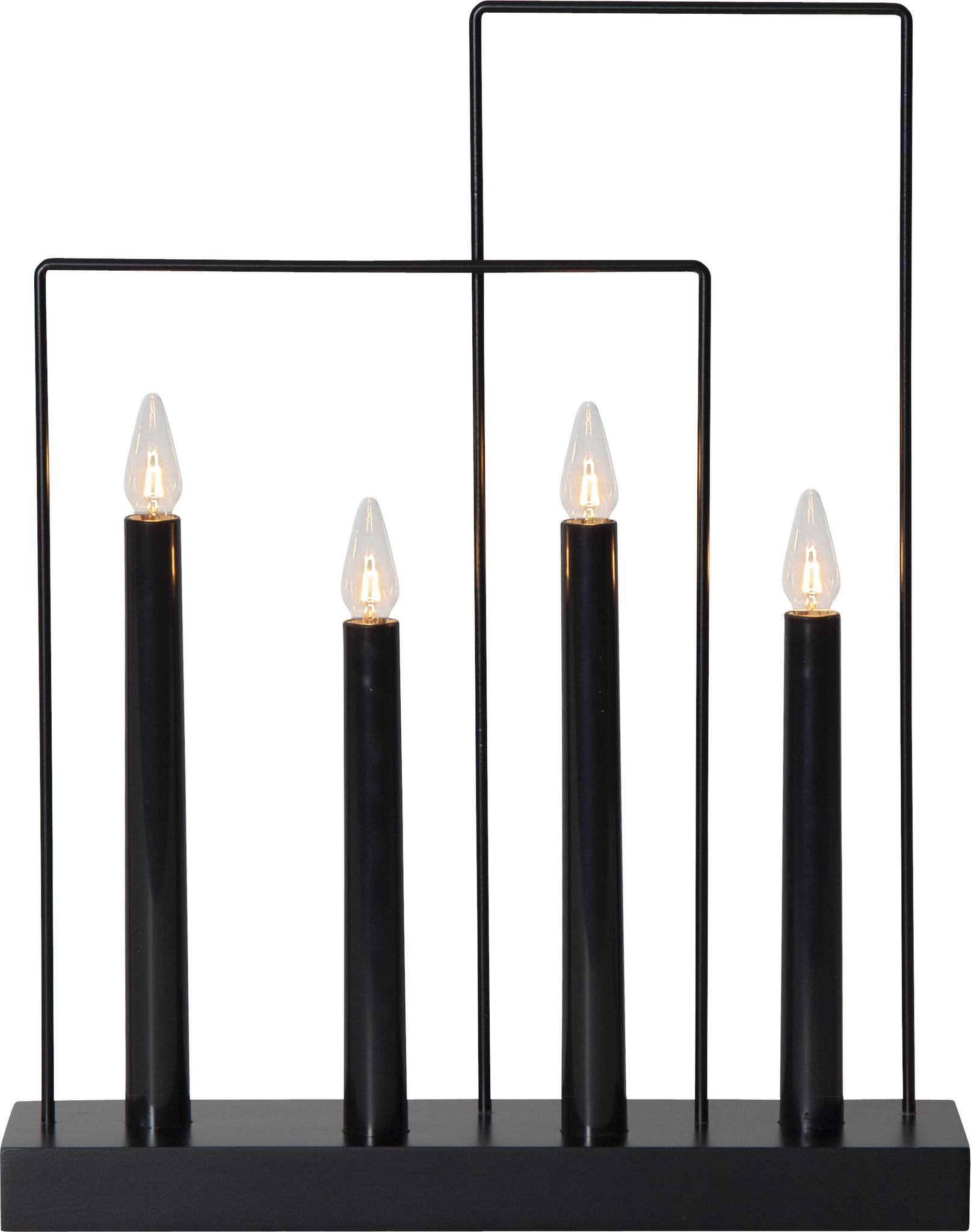 Kerzenständer Glossy Frame - IP20, Neutralweiss, 4 LED's