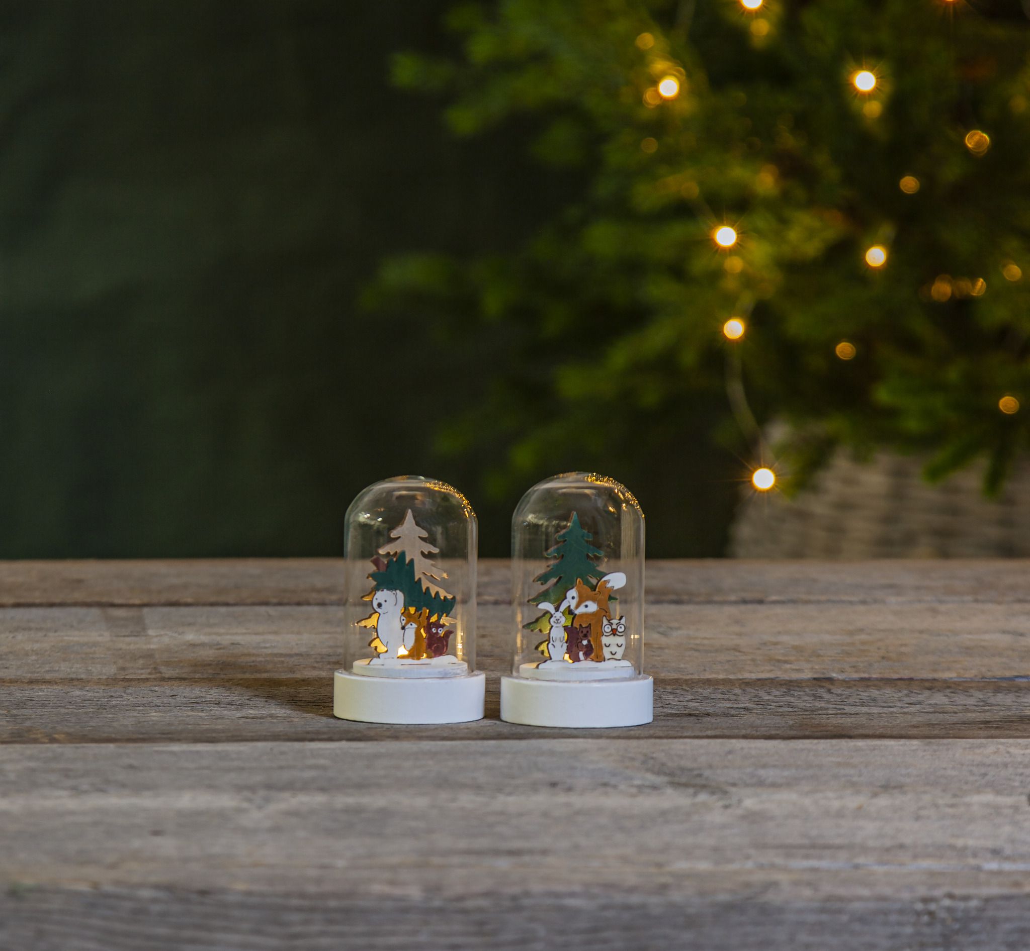 Tischdekoration Forest Friends - IP20, Warmweiss, 2 LED