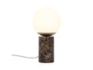 Lilly, Tischleuchte , Marble Braun - E14, IP20, max.25W