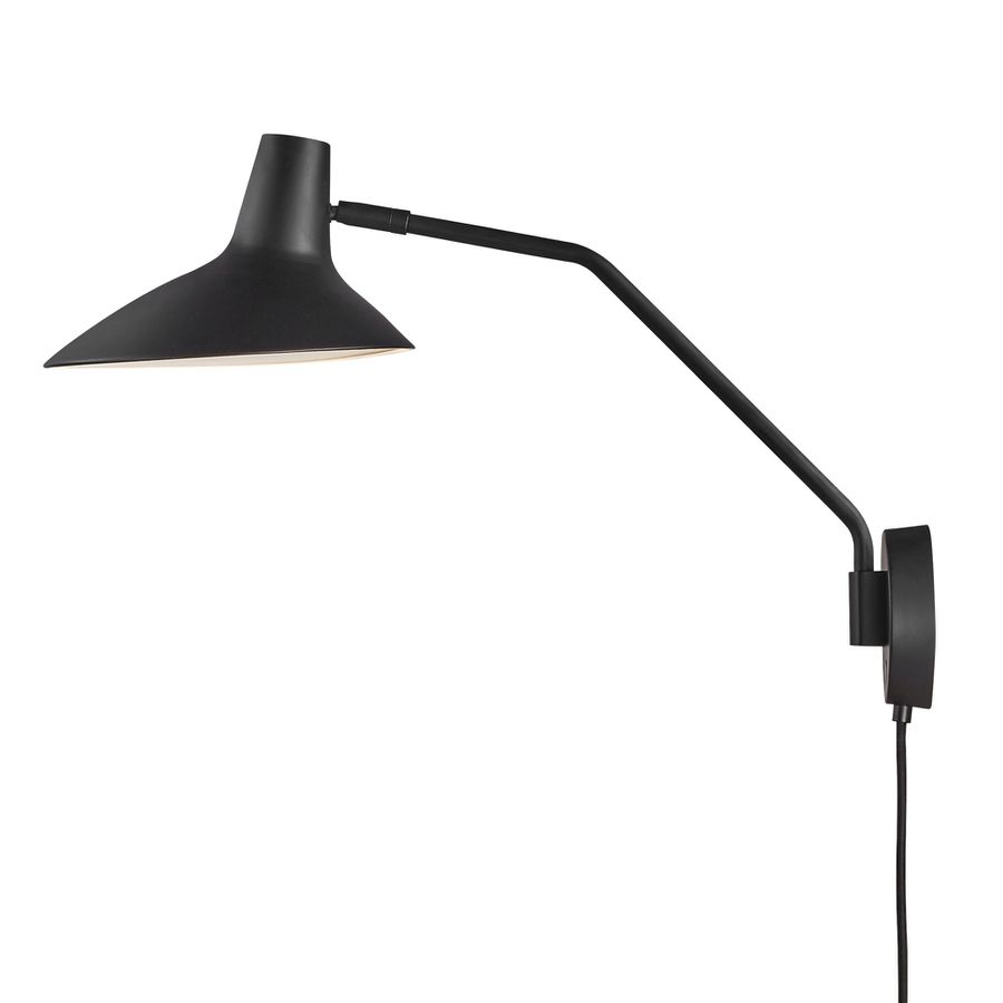 Darci, Wandleuchte, Schwarz - IP20, E14