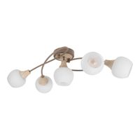 5er Deckenleuchte  MONACO  L: 62,5cm beige - IP20, E14, Beige