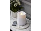 LED Pillar Kerze Water - Indoor, Weiss, 14cm Höhe, Timerfunktion