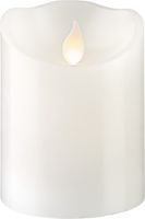 LED Pillar Kerze M-Twinkle - Indoor, Weiss, 10cm Höhe, Timerfunktion