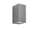 Canto maxi kubi 2, Wandleuchte, Grau - GU10, max. 2x28W, IP44