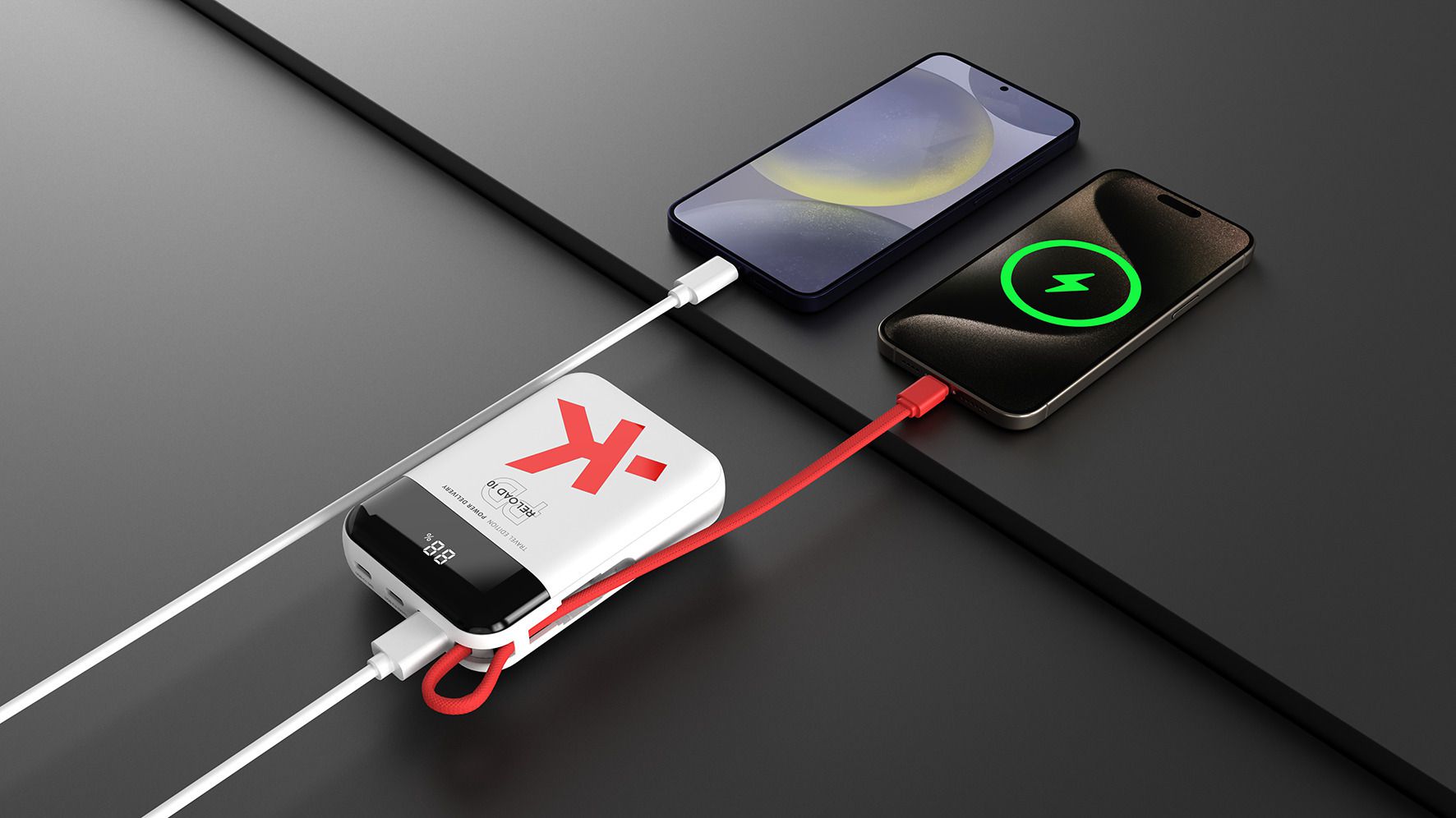Powerbank RELOAD 10 TRAVEL - 10'000mAh, weiss