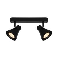 Eik, 2-Spot, Mat Schwarz - GU10, IP20, max.2X35W