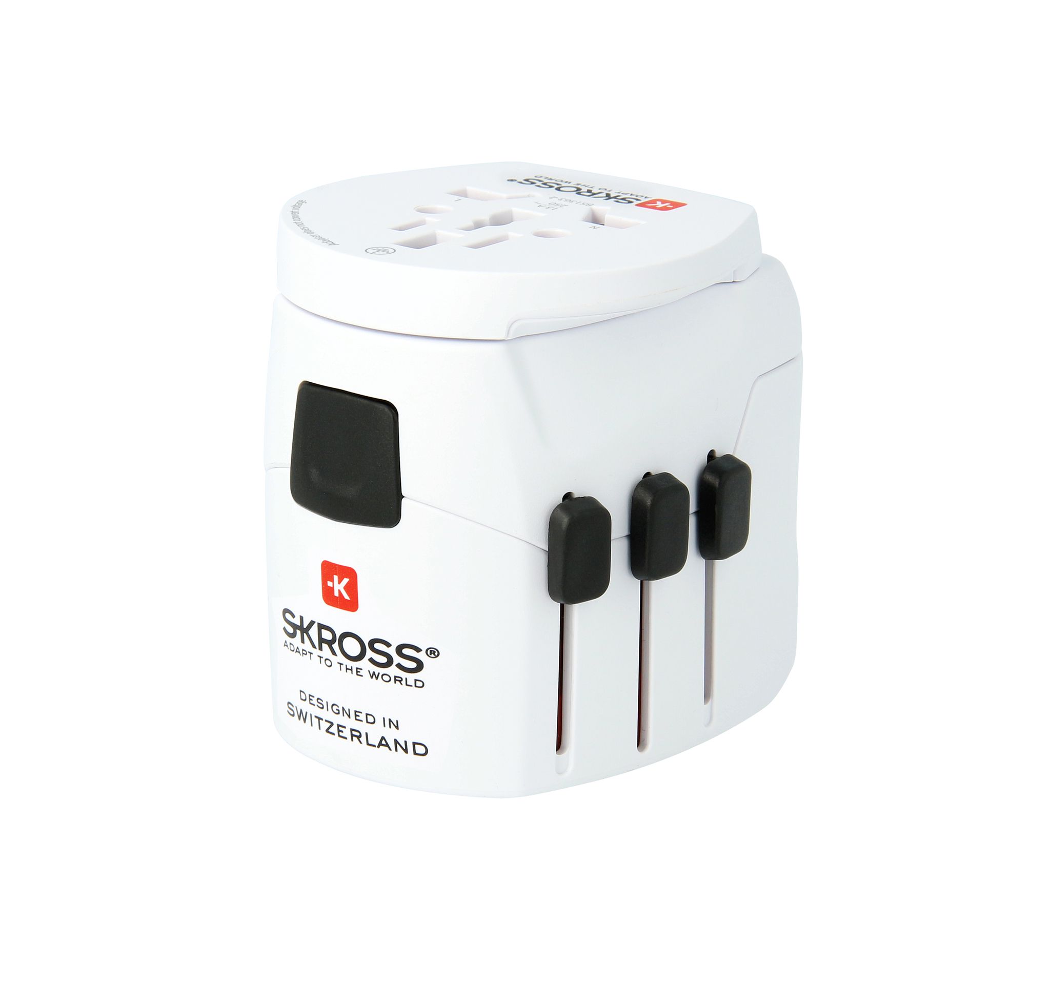 PRO Light USB (4xA) - World - Out: Schuko, UK, USA Typ B, AUS/China, In: CH, IT, Schuko, UK, BRA, USA/Japan, AUS/China