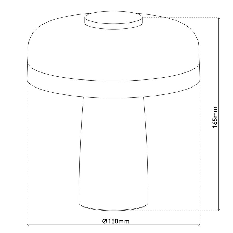 Akku- Tischleuchte schwarz PILU - LED-Modul, 3W, IP20