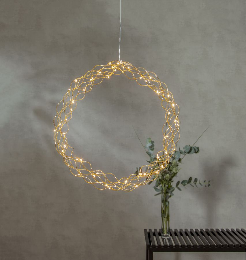 Hängende Dekoration Curly - IP20, Warmweiss, 50 LED