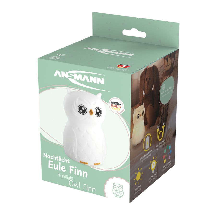 Nachtlicht Eule - 0.2W, IP20, USB-Ladung
