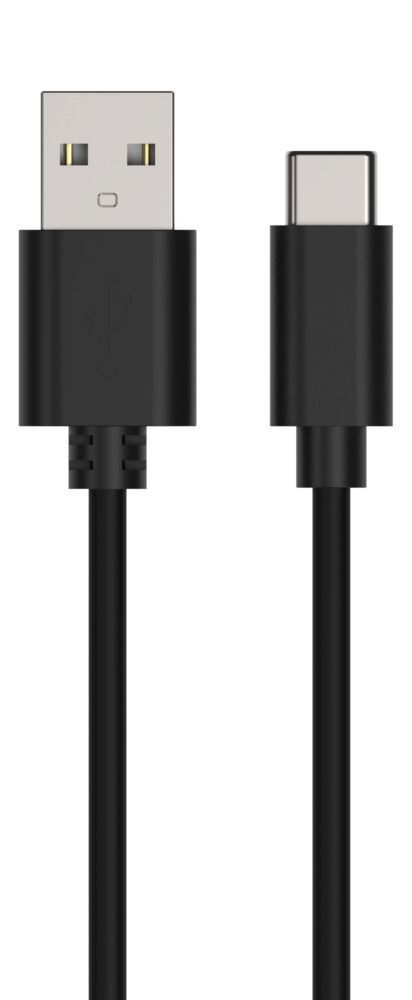 USB Typ-C Daten und Ladekabel 100 cm - USB Typ-C Daten und Ladekabel 100 cm, schwarzes Kabel