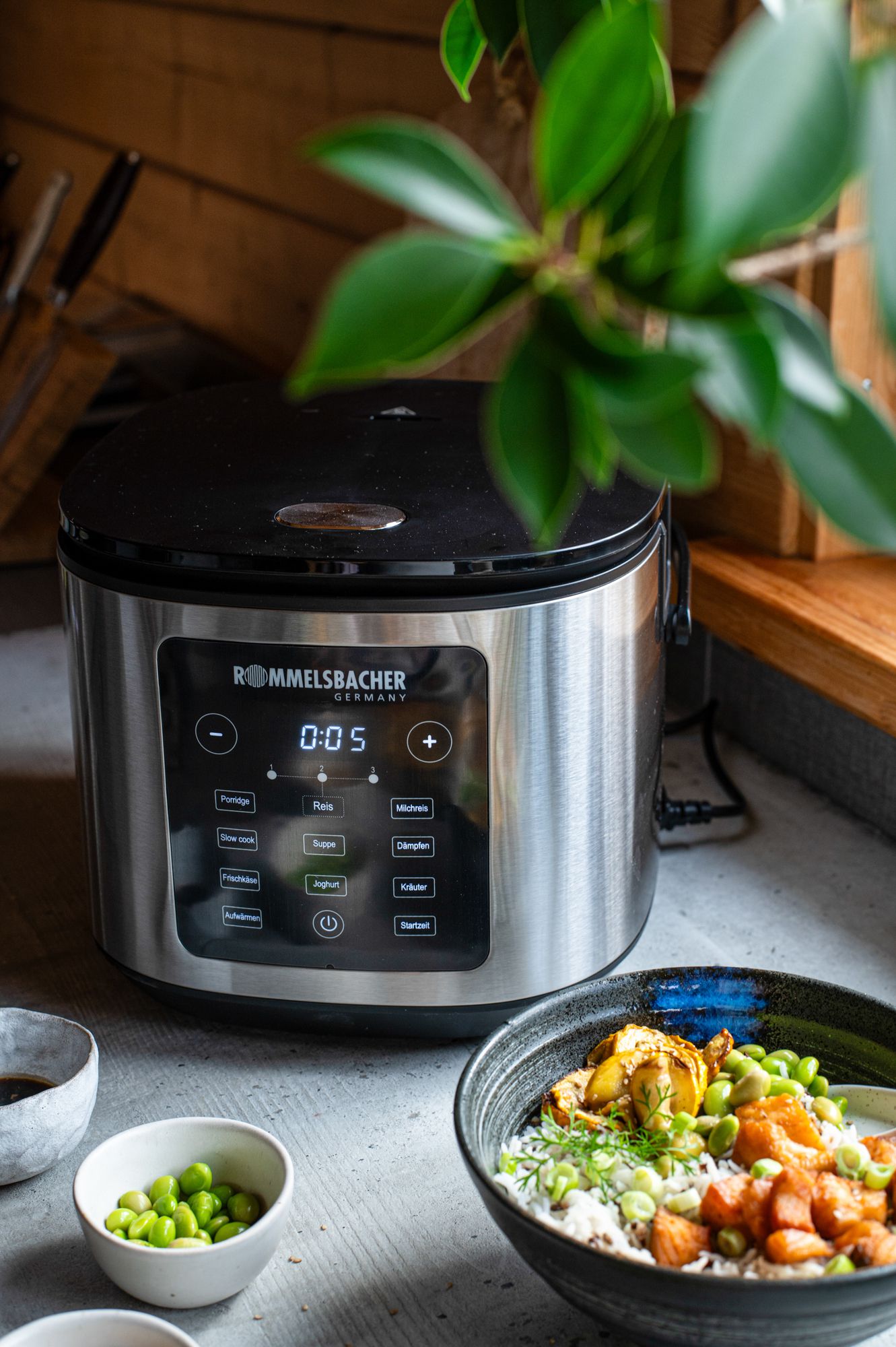 MULTI REISKOCHER MRK 950 - Multireiskocher, Edelstahl/schwarz, 860W