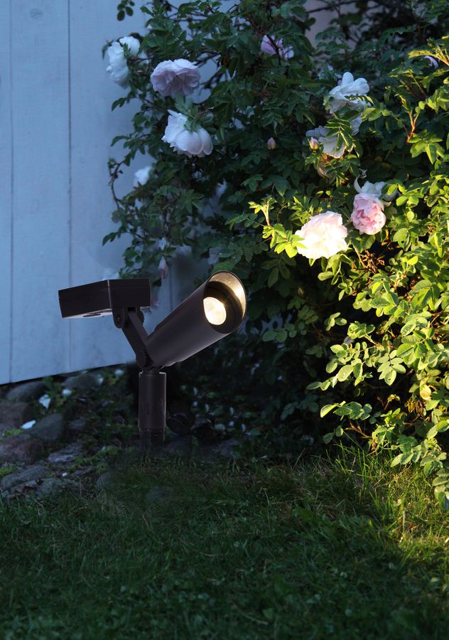 Faretto solare spot 2-p power spot - Schwarz, Lichtfarbe Warmweiss