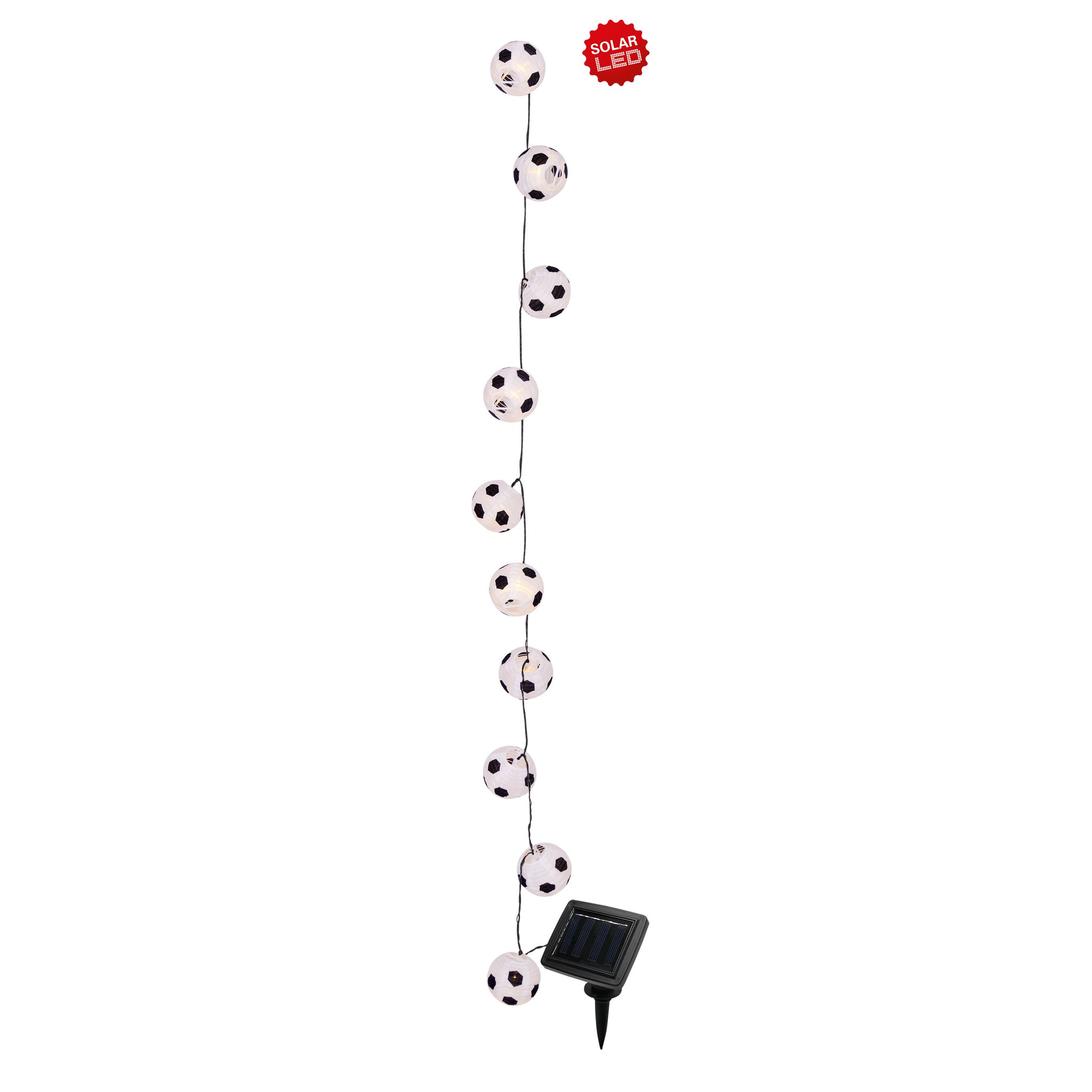LED Solar-Lichterkette Japanballon-20er Fußball - IP44, warmweiss, 1.2W