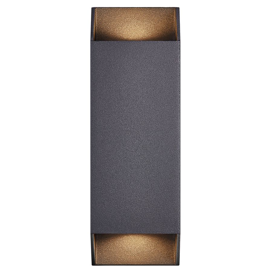 Nico Square 22, Wandleuchte, Schwarz - GU10, IP54, max.25W