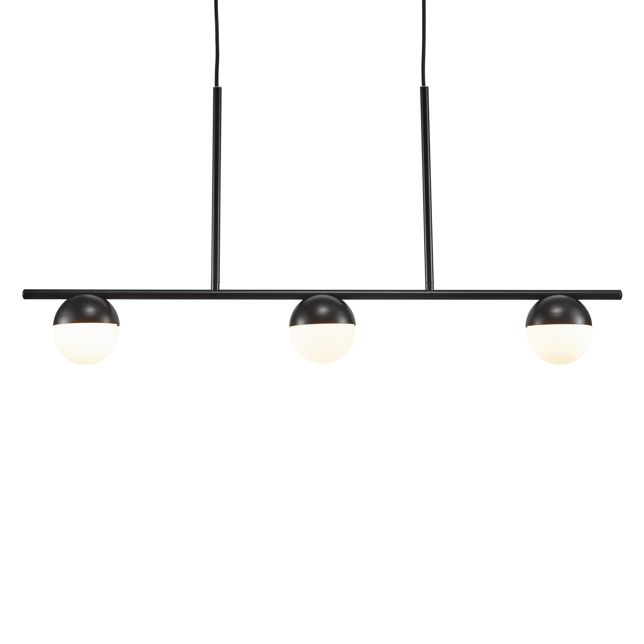 Contina, 3-Pendelleuchte, Schwarz - G9, max. 5W, IP20