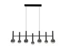 7er LED Pendelleuchte  SINGAPUR  L: 98cm schwarz - IP20, LED-Modul, Schwarz