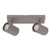 2er Spot Wand-/Deckenleuchte  TINNIS  L: 26cm sand - IP20, GU10, Beige