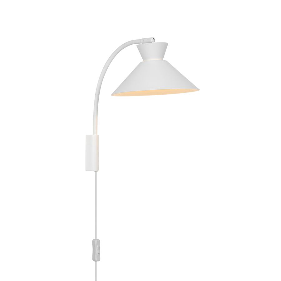 Dial , Wandleuchte, Weiss - E27, IP20, max.40W