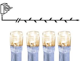 Lichterkette Serie LED - IP44, Warmweiss, 40 LED's, 400cm