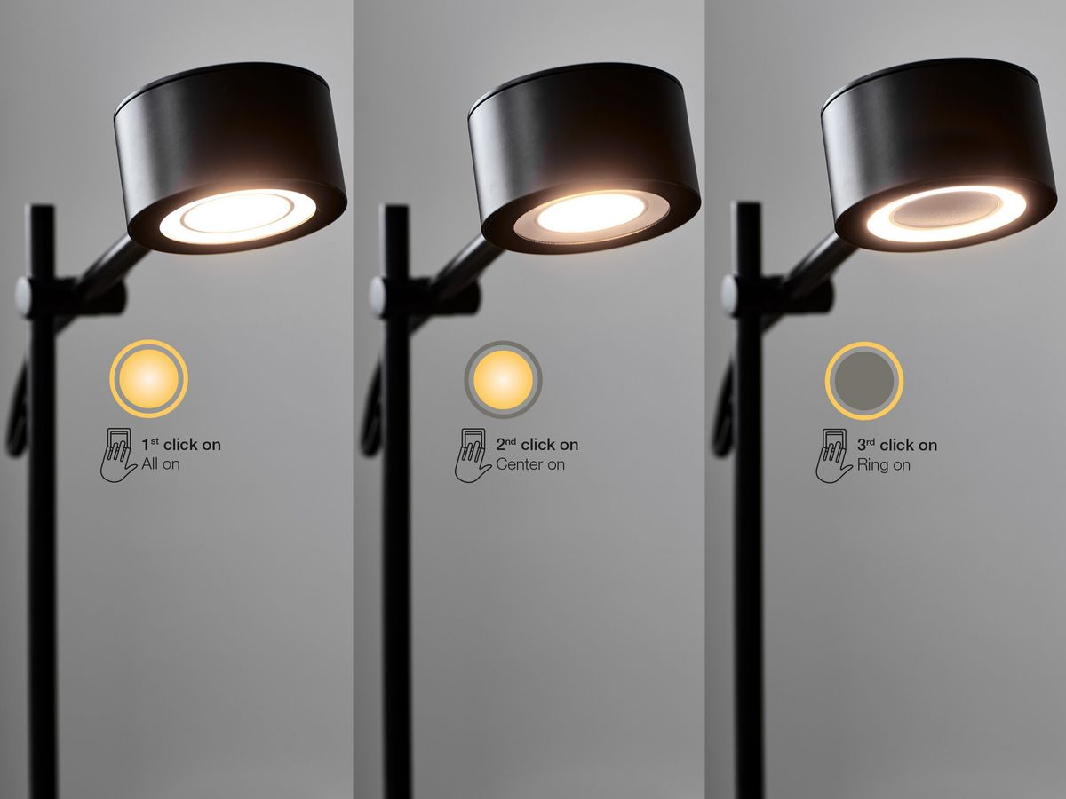 Clyde, Wandleuchte, Schwarz - LED Modul, 5,5W, IP20