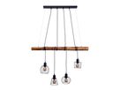 4er Pendell: WOODLAND L: ca. 100 cm - E27, IP20, 40W, 230V