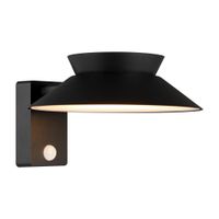 Solar-Wandleuchte Justina Schwarz - 5W, 3000K, 400lm, IP44