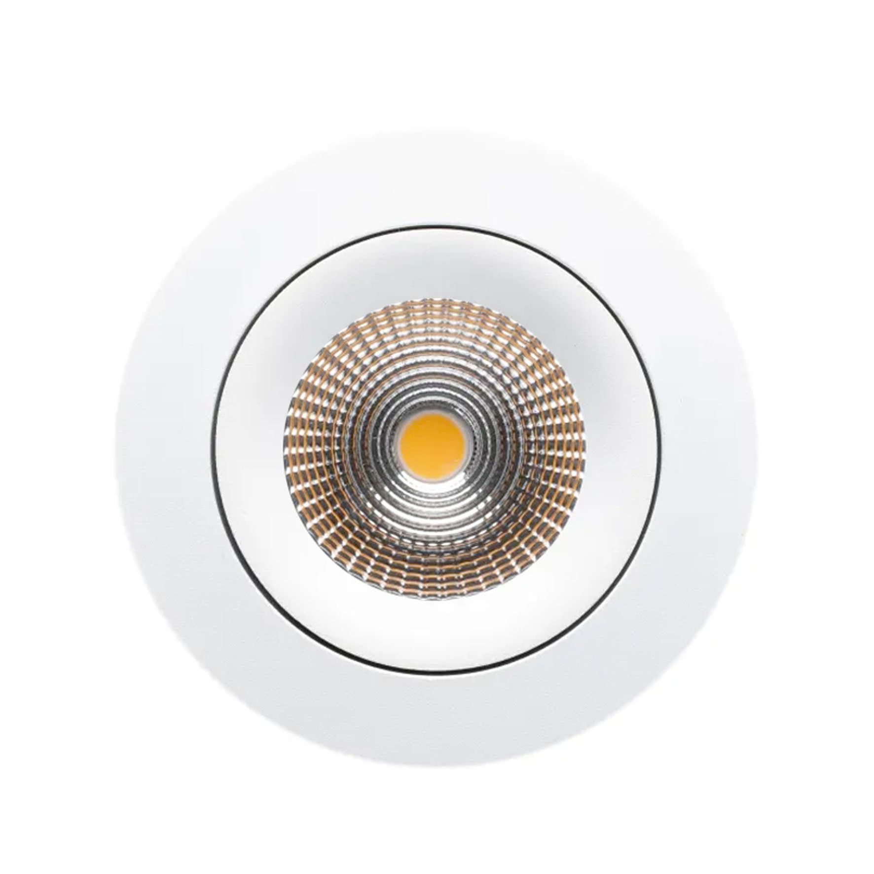 LED Einbauspot-Set ONE 360 SUNLIKE (3000K) - 8W, 559lm, 3000K, IP44, CRI 98, 36°, weiss, dimmbar, D=90mm, H=45.4mm, BL=68mm