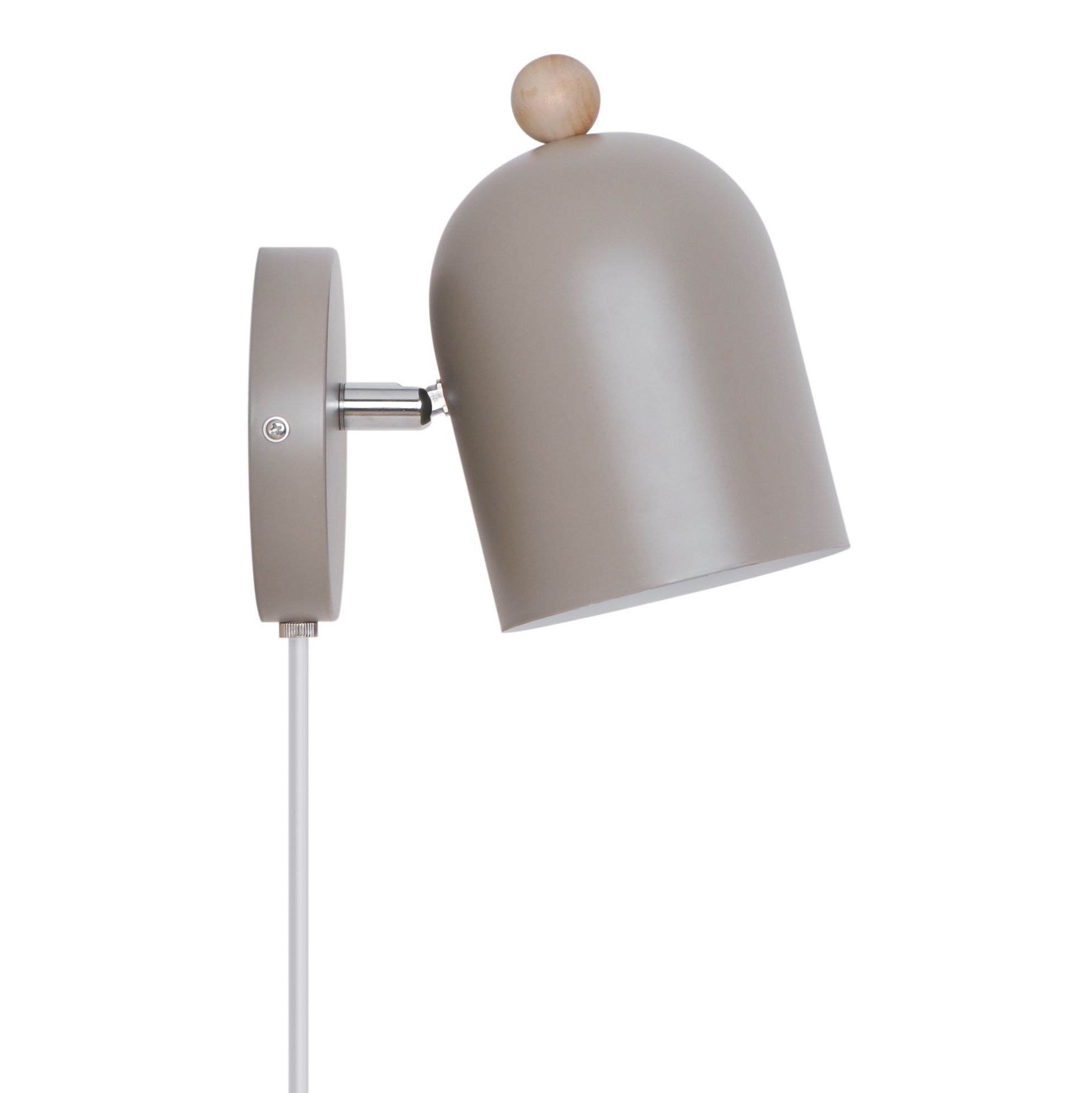 Wandleuchte Gaston Hell braun - E27, IP20, 230V