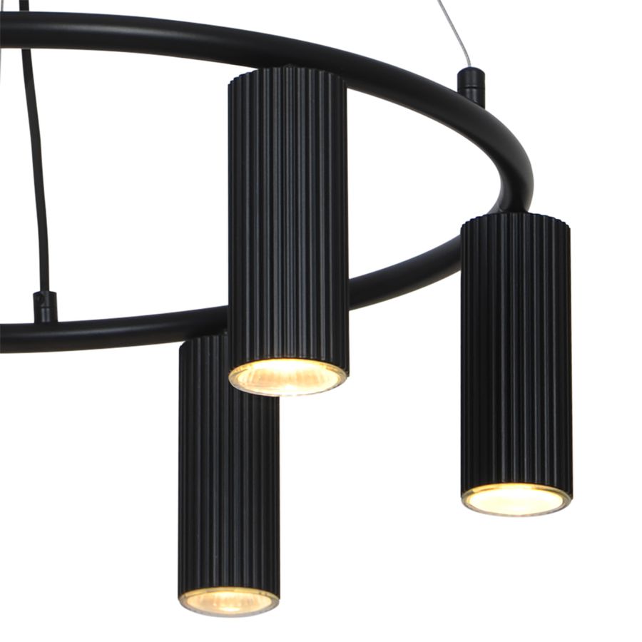 Pendelleuchte Vico chandelier Schwarz - 6x5W, GU10, IP20