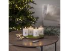 LED Pillar Kerze 4 pack Flamme Advent - Indoor, Weiss, 12.50 cm Höhe, Timerfunktion