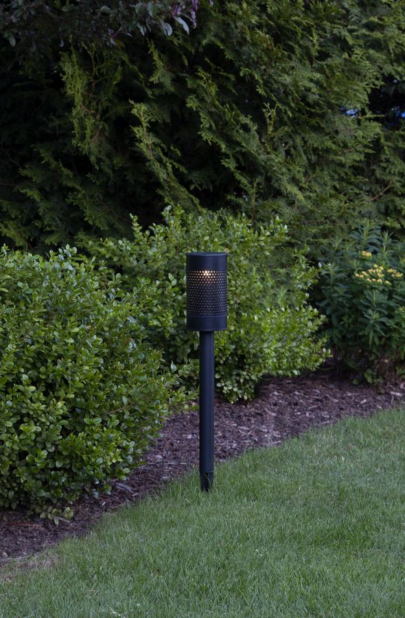 Solar Poller-Leuchte Blace - Schwarz, Lichtfarbe Warmweiss