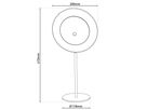 Solar- Tischleuchte Hängeleuchte SOLAN mocha mousse H: 41,5 cm - 3000K, 120lm, 1W, IP54