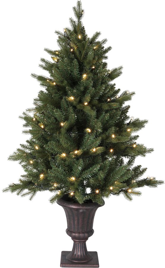 Dekorativer BaumByske - grün, 80 LED's, 120 cm Höhe