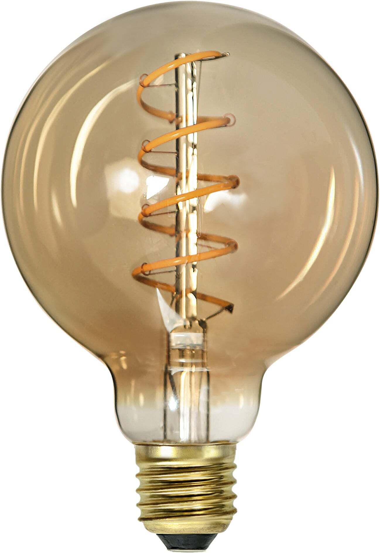 LED Leuchtmittel E27 G95 Decoled Spiral Amber - E27, 150Lm, 2000K, 3.2W, 220-240V AC