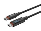 USB Typ-C auf USB Typ-C Kabel - 120cm, mit integriertem LED Display