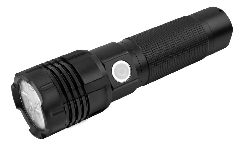 Lampe torche Future T120 - 3.6V DC (USB) 30W, 3200lm, IP67, max. 76h, 213m, L=41mm, B=32mm, H=153.7mm