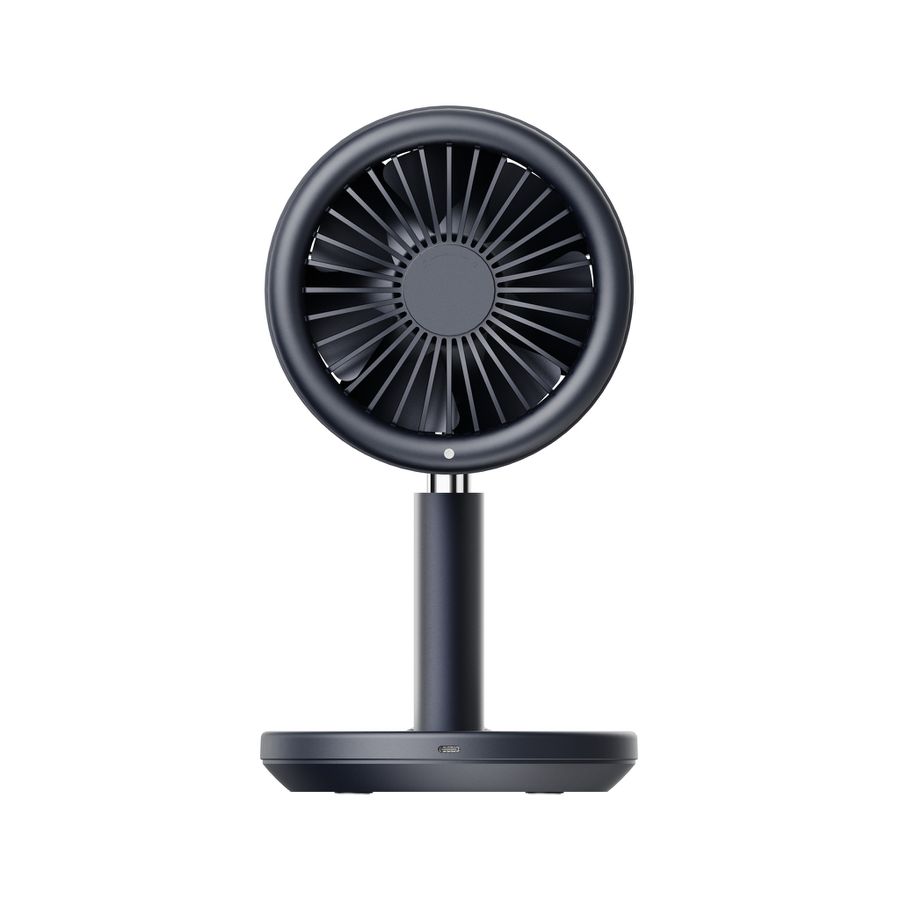 HEGION Tischventilator AF03 anthrazit - 3600mAh, inkl. USB-C Kabel, wiederaufladbar