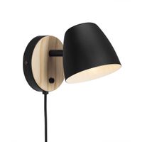 Theo, Wandleuchte, Schwarz - IP20, GU10