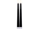 LED Dinner Kerze 2 pack Flamme Candy - Indoor, Schwarz, 26.00 cm Höhe, Timerfunktion