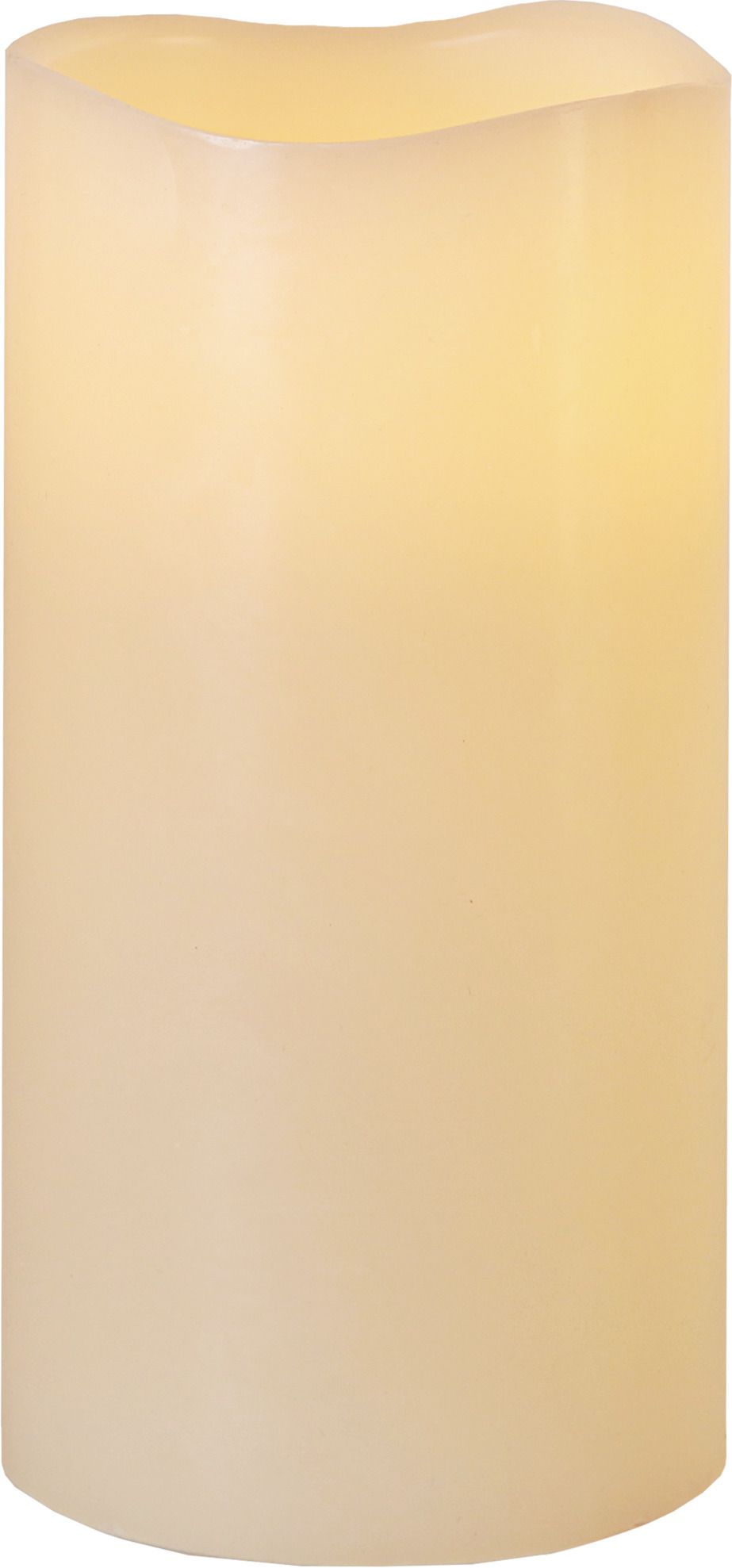 LED Pillar Kerze Big - Indoor, Elfenbein, 20cm Höhe, Timerfunktion