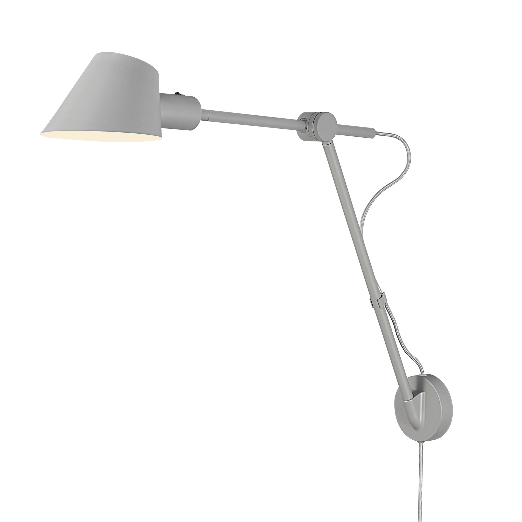 Stay Long, Wandleuchte, Grau - E27, max. 40W, IP20