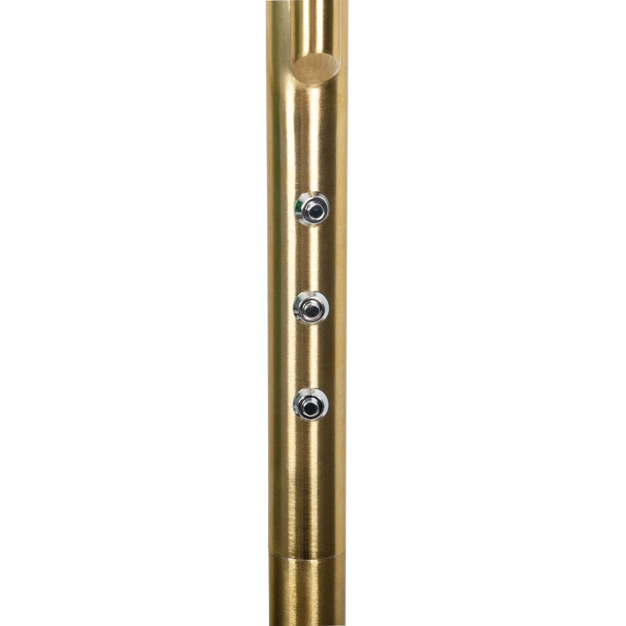 LED-CCT Stehleuchte  SAMIRO  inkl. Lesearm H: 180cm messing matt - IP20, LED-Modul, Messingmatt