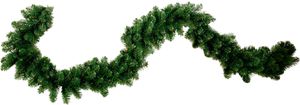 Künstliche Girlande Nebraska - grün, keine Lämpchen, 30cm Höhe