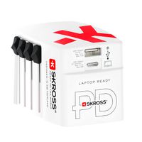 World USB Charger AC65PD - Schuko, 2-Pol EU, IT, UK, BRA, USA/Japan, AUS/China, 1xUSB-A 7.5W, 1x USB-C 65W PD