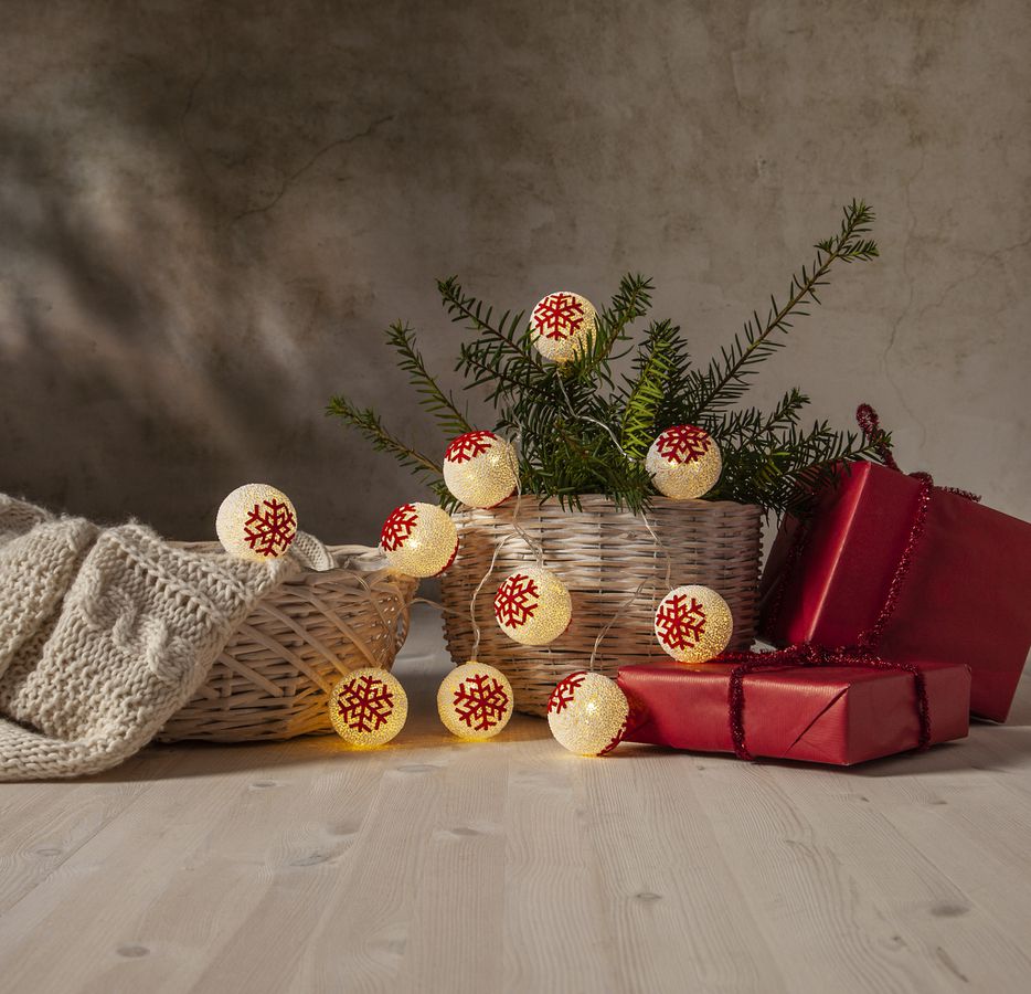 Lichterkette  Ornament - IP20, Warmweiss, 10 LED's