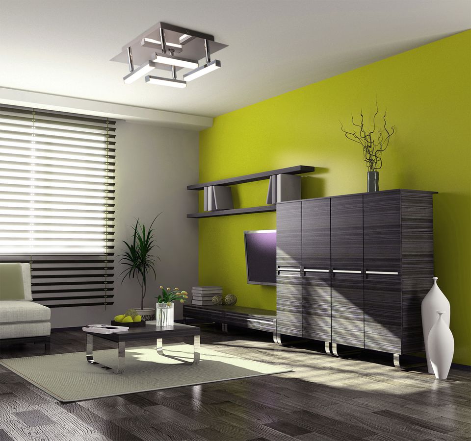 LED Deckenleuchte Turin d:25cm - LED fest verbaut, 3000K, warmweiss