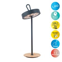 LED-Akku-Tischleuchte ELLI grau - LED-Modul, 3W, IP20