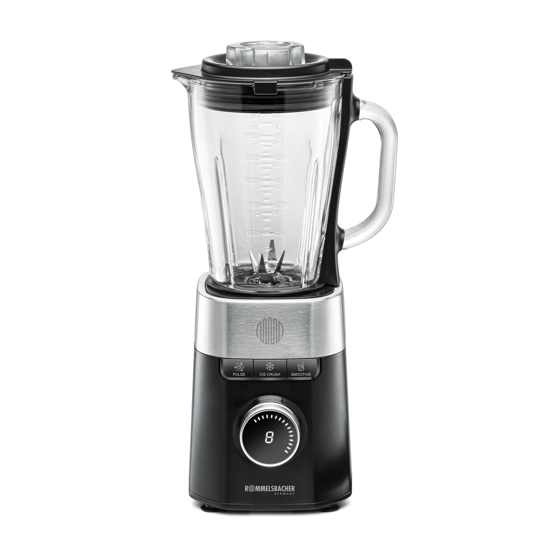 STANDMIXER MX 1260 - Standmixer, Glas/Edelstahl/schwarz, 1200W