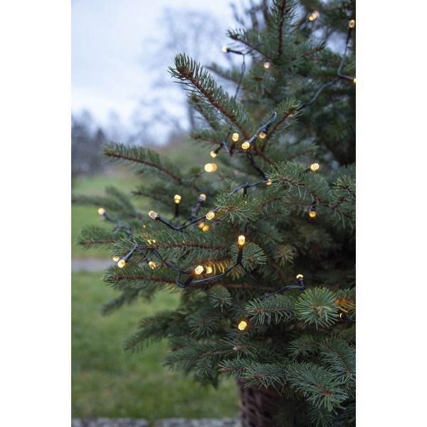 Lichterkette Diamond Star Light - IP44, Warmweiss, 80 LED's, 600cm